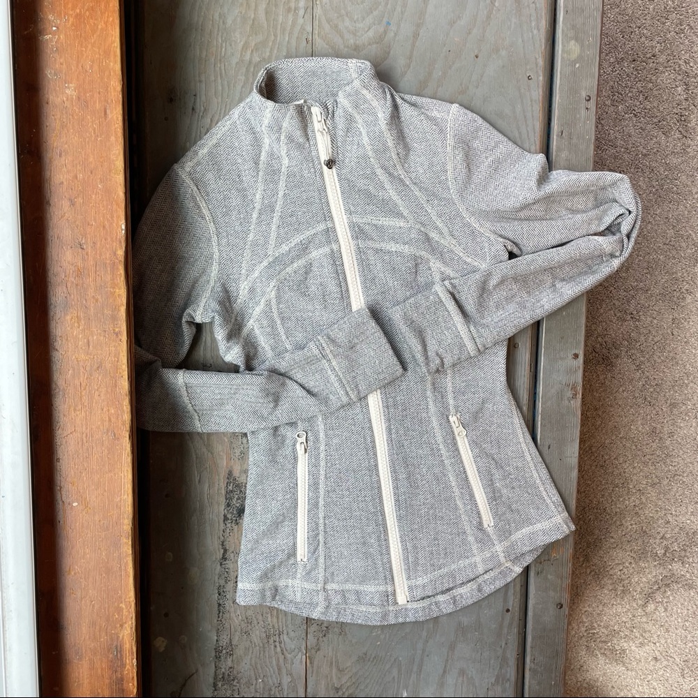 Lululemon Define Jacket Ghost herringbone | size 4